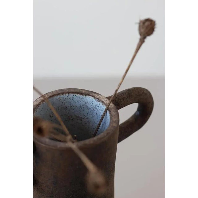 Brown Dark Vase by Eguzkiñe Egaña For Sale - Image 4 of 8