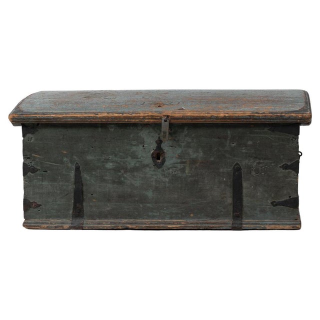 Wood 19th Century Northern Swedish Chest For Sale - Image 7 of 7