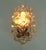 Mid-Century Modern Mid-Century Bubble Amber Glass Sconce from Glashütte Limburg, 1960s For Sale - Image 3 of 11
