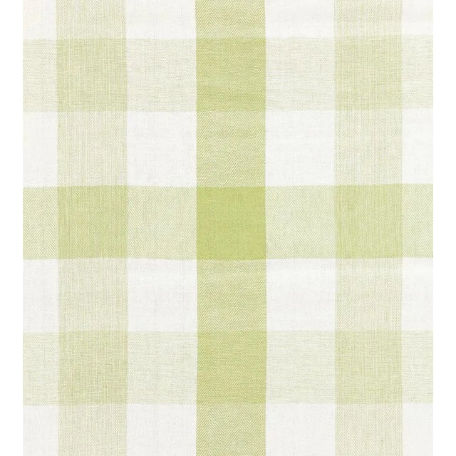 Traditional The House of Scalamandré Westport Linen Plaid Fabric, Green Tea For Sale - Image 3 of 3