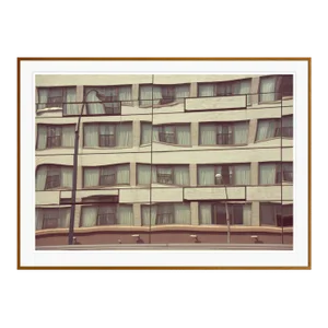 Marshmallow Building by Stuart Möller Framed