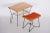Set of Mid-Century Table with Stool in Beech and Steel, 1950s For Sale - Image 10 of 10