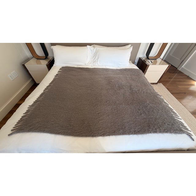 Pair of Custom Modern Nightstands With High-Gloss and Wood For Sale - Image 4 of 4