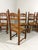 Rustic Oak Razor High Back Dining Chairs, 1960s, Set of 6 For Sale - Image 11 of 18