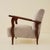 Gray Italian Art Deco Wavy Wood Armchairs, a Pair, 1940s For Sale - Image 8 of 10