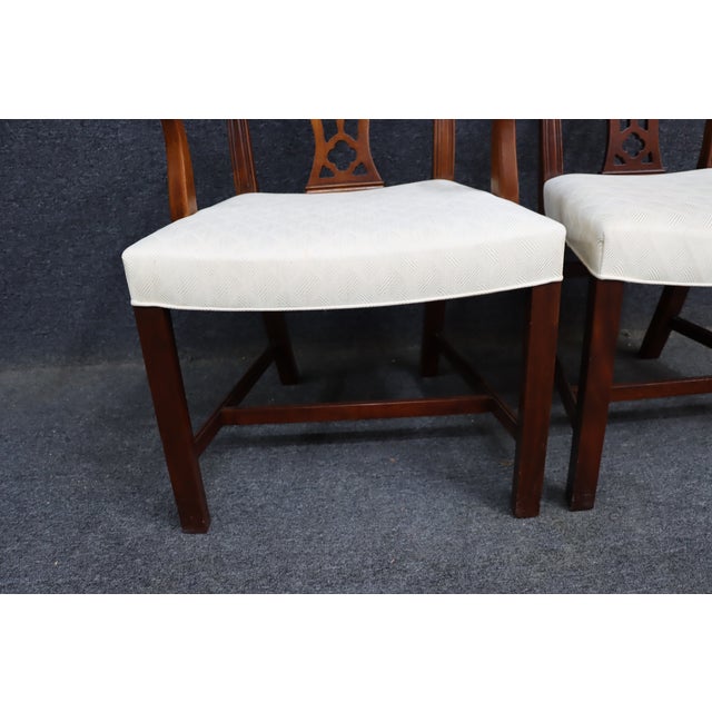 Hickory Chair Co. Chippendale Style Mahogany Dining Chairs – Set of 6 For Sale - Image 10 of 16