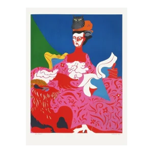 1967 Nicolas Uriburu Madame De Pompadour Lithograph