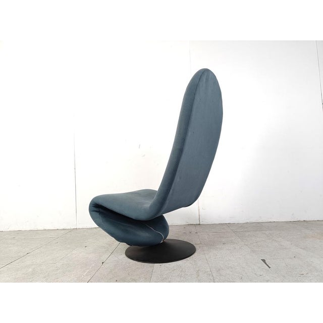1-2-3 High Back Chairs attributed to Verner Panton for Fritz Hansen, 1973, Set of 2 For Sale - Image 12 of 14