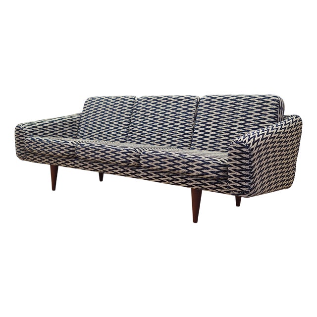 Vintage Danish Three-Seater Sofa by Illum Wikkelsø, 1960s For Sale