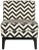 Wood Campbell Chair in Black & White For Sale - Image 7 of 7
