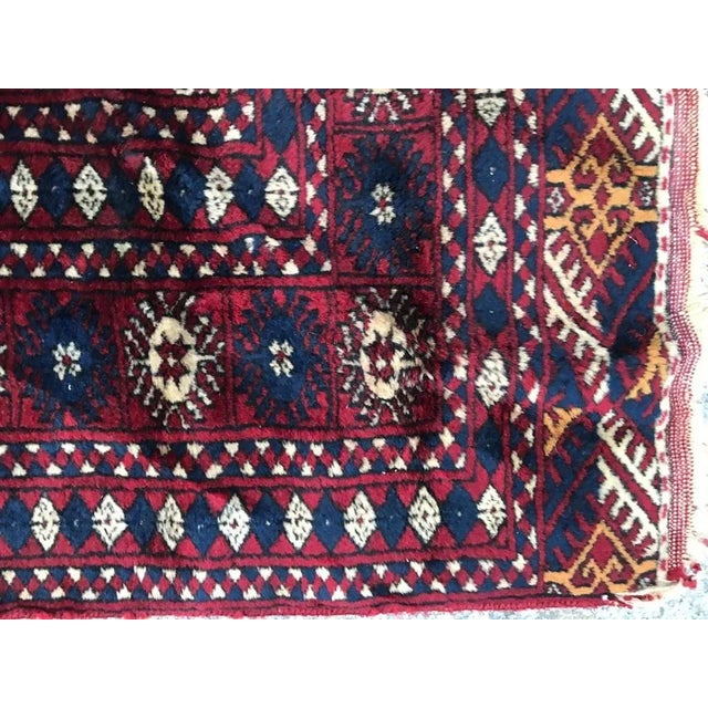 Vintage Fine Boukhara Afghan Rug For Sale - Image 9 of 17