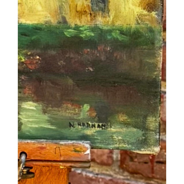 1970 Plein Air Oil Painting For Sale - Image 9 of 9