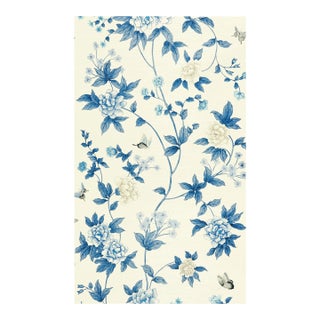 The House of Scalamandré Luoyang Garden Sisal Wallcovering, Porcelain For Sale