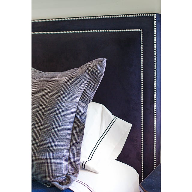 Ralph Lauren Home Pair of Custom Ralph Lauren Glen Plaid European Shams For Sale - Image 4 of 6