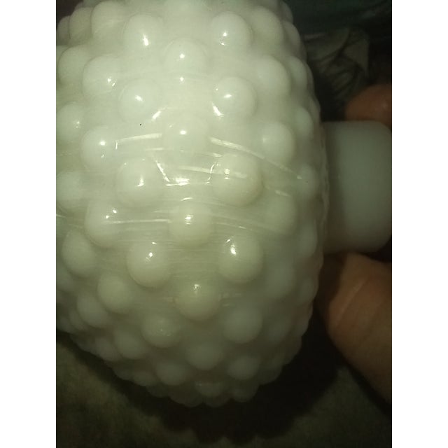Vintage Hobnail Milk Glass Chandelier or Sconce Shades, Set of 5 For Sale - Image 10 of 12