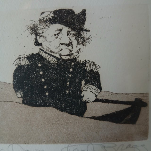 Limited edition of 100. Image size 3" x 5 3/4". FREE SHIPPING! Before pursuing art, Bragg worked as a cow driver, a truck...