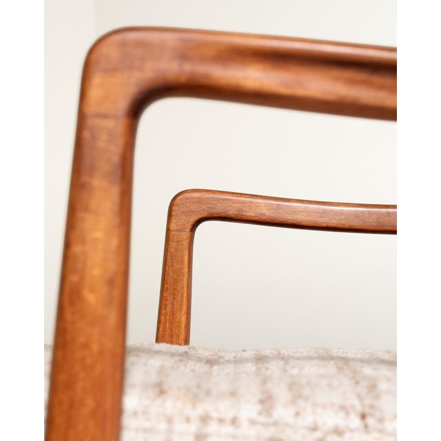 1950s Set of Model 109 Lounge Chair and Ottoman by Ole Wanscher for France & Søn, 1950s For Sale - Image 5 of 12