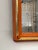 Mid Century Modern Bright Orange Solid Wood & Brass Wall Mirror For Sale In Houston - Image 6 of 11