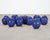 Set of Blue Glazed Ceramic Garden Egg Sculptures After Jun Kaneko For Sale In Sacramento - Image 6 of 18