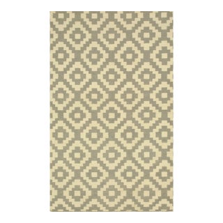 10x14 Ava Quinn Multicolor Geometric Contemporary Handknotted Wool Nan Carpet Rug For Sale