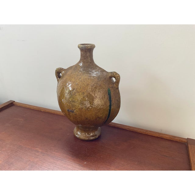 1980s Moroccan Vessel in Yellow For Sale - Image 14 of 18