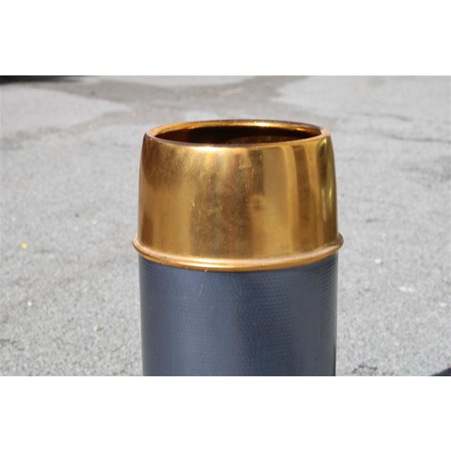 Vintage Italian Aluminum Umbrella Stand, 1950s, in Very Good conditions. Designed 1950 to 1959