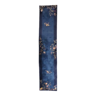 Rare Antique Chinese Art Deco Runner, 2'9'' X 14'2'' For Sale