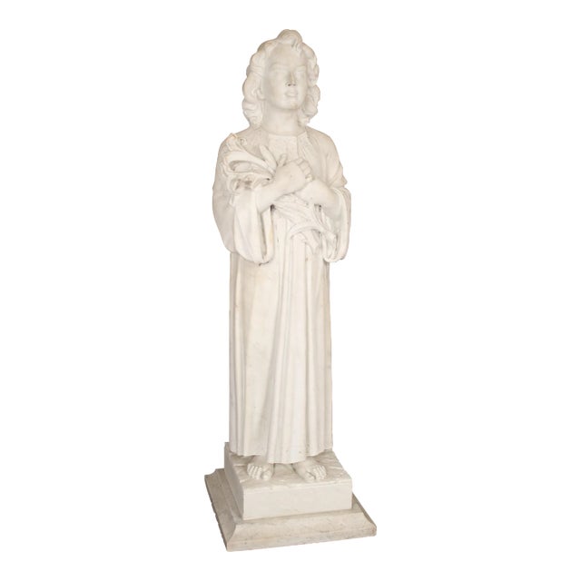 Marble Statue of a Young Girl For Sale