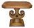 Weiman Burl Wood Side Table Kameo Neo Classic Inlaid Pedestal End Stand For Sale