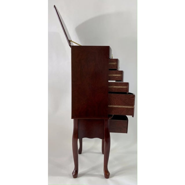 Mahagony Flatware Chest End Table by Thomas Pacconi For Sale - Image 9 of 13