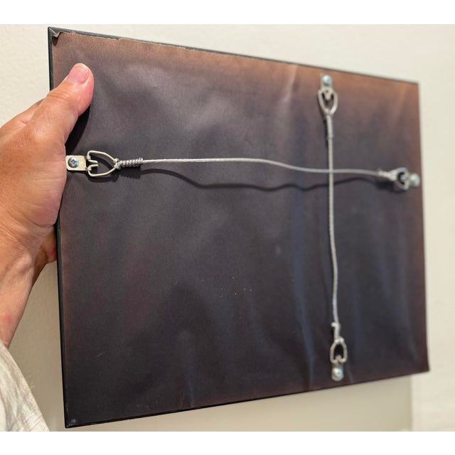 Small Ebonized Wood-Framed Mirror -Ready to Hang For Sale - Image 9 of 11