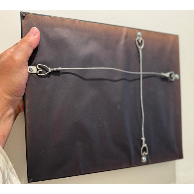 Small Ebonized Wood Mirror -Ready to Hang For Sale - Image 9 of 11