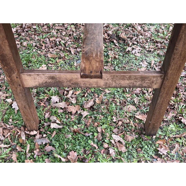 Farmhouse Table in Cherrywood, Oak and Chestnut, 19th Century For Sale - Image 4 of 17