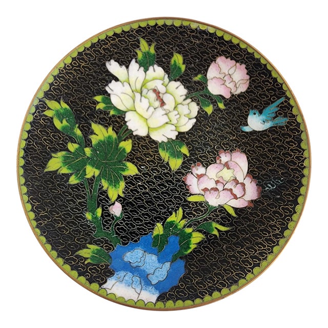 Vintage Cloisonne Plate For Sale