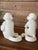 Ceramic Pair of Chelsea House White Porcelain Capuchin Monkey Bookends or Decorative Objects For Sale - Image 7 of 12