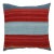 Arteverk Handwoven Reversible Wool Kilim Floor Pillow — Red & Blue Color-Block (36") For Sale