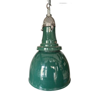 Large Vintage Industrial Factory Light by Simplex, 1940s For Sale
