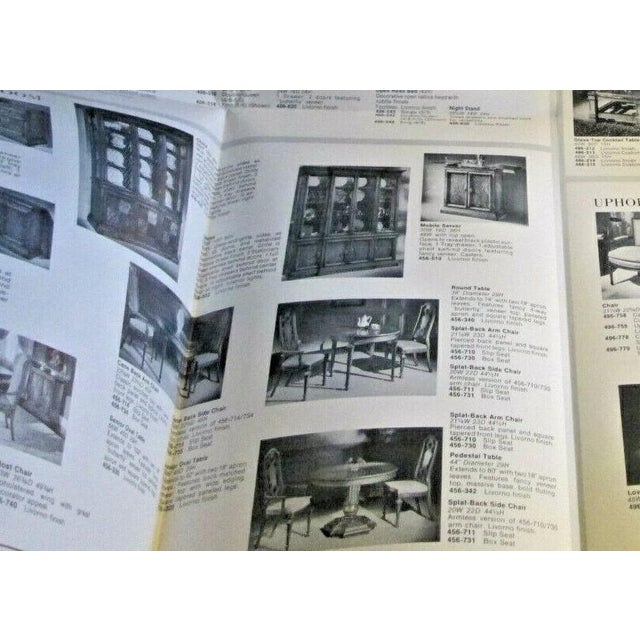 Wood Drexel ‘Livorno’ Italian Neoclassical Pecan Wood Dining Table - 102” Fully Extended and 6 Chairs - Made in 1968 For Sale - Image 7 of 12