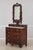 Traditional Antique Empire Burl Walnut Marble Top Dresser W. Mirror For Sale - Image 3 of 18