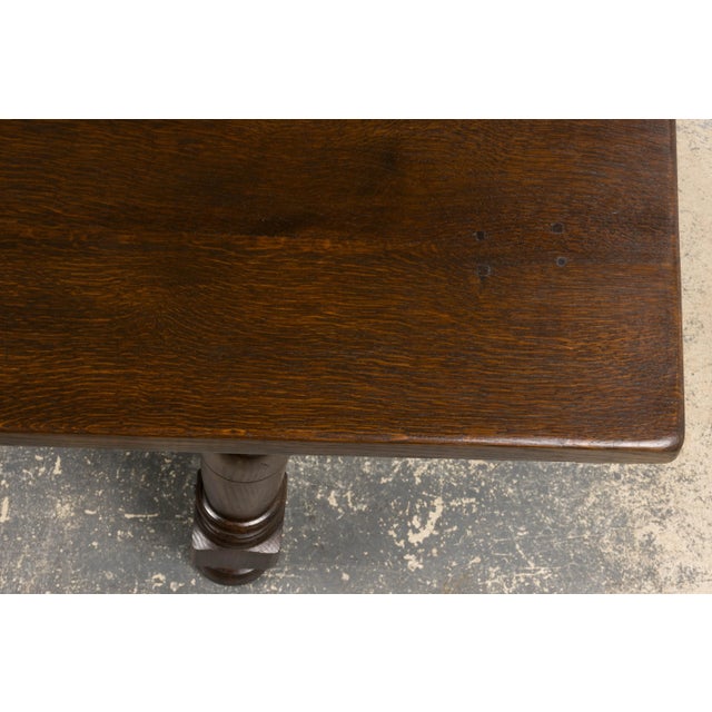 Antique French Louis XIII Style Oak Refectory Dining Table For Sale In New York - Image 6 of 17