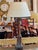 French 1920s Mahogany Column Lamp With Bronze Mounts For Sale - Image 3 of 10