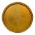 Large Vintage Engraved Brass Tray With Botanical Decoration and Scalloped Rim For Sale