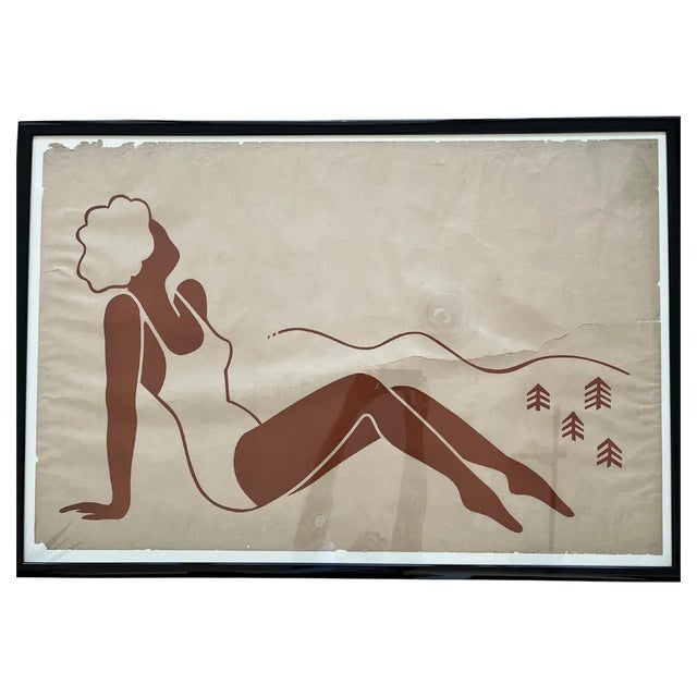 Vintage Art Deco Advertising Poster, 1930 For Sale