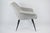 Metal Vintage German Armchair Shell in Grey Fabric, 1960s For Sale - Image 7 of 8