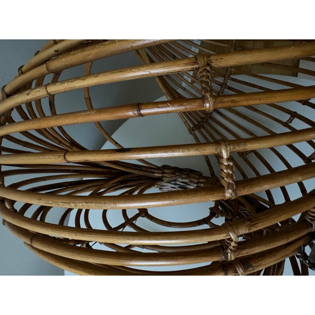 Brown Late 20th Century Abstract Reed Sculpture Stunning Large Japanese Style Rattan For Sale - Image 8 of 10