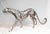 Art Deco Silver Plate and Bronze Cheetah Cat in Statue, 1980s For Sale - Image 5 of 16