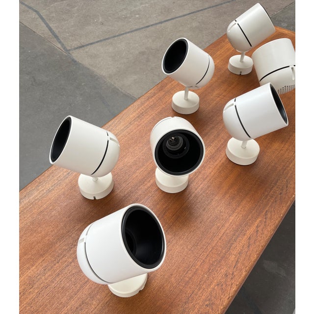 Mid-Century German Space Age Wall or Ceiling Lamps by Arnold Berges for Staff Leuchten, 1970s, Set of 7 For Sale - Image 4 of 18