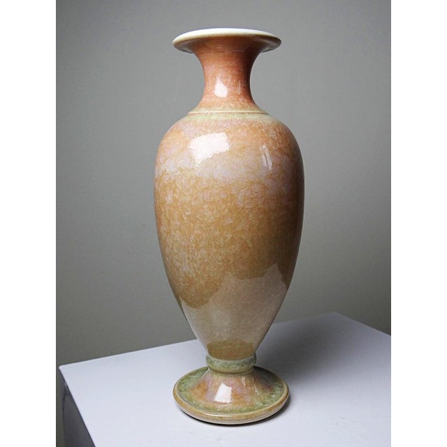 Baluster Vase in Crystalline Glazed Ceramic by Bernard Guipouy for Atelier Du Bol Doré, 1970s For Sale - Image 6 of 13