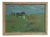 Sigfrid Bengtsson, Horses on the Meadow, Revinge, 1950s, Oil Painting on Panel, Framed For Sale