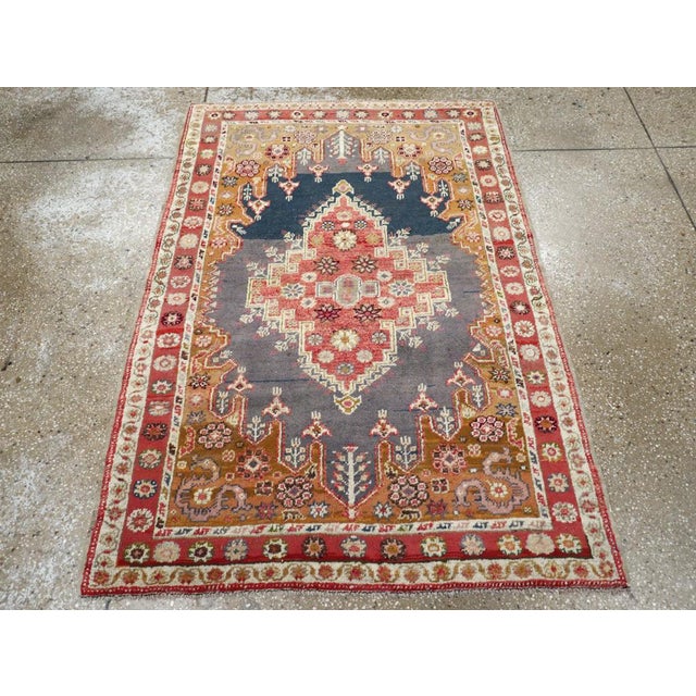 Galerie Shabab Collection Early 20th Century Turkish Oushak Rug For Sale - Image 4 of 10